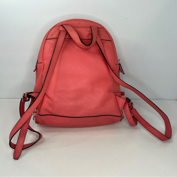 Michael Kors Rhea Backpack Studded Leather Coral Pink Grapefruit 30S5SEZB5L - Picture 4 of 16